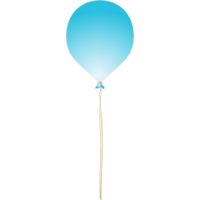 Голубой воздушный шар