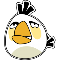 Белая птица из Angry Birds