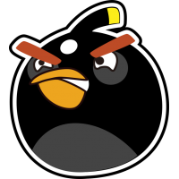 Черная птица из Angry Birds