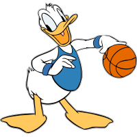 Дональд Дак баскетболист
