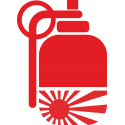 Hand Grenade JDM - Ручная граната с флагом императорского японского флота