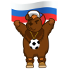 Медведь - Футбольный Болельщик