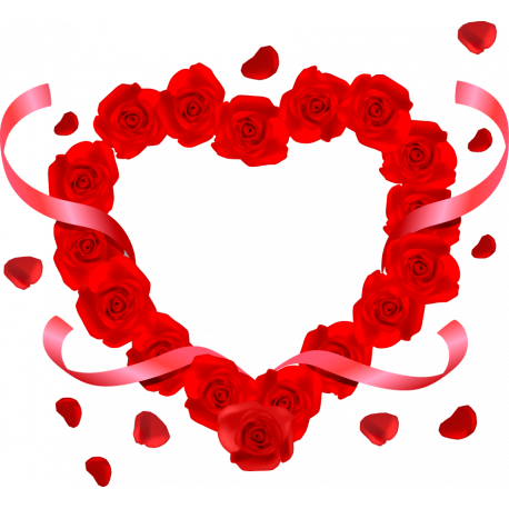 Сердце Из Роз Ко Дню Святого Валентина 14 Февраля